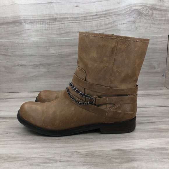 Coconuts by Matisse Boots Women's 8.5 Berriman Brown Pull On Shoes - Picture 4 of 11